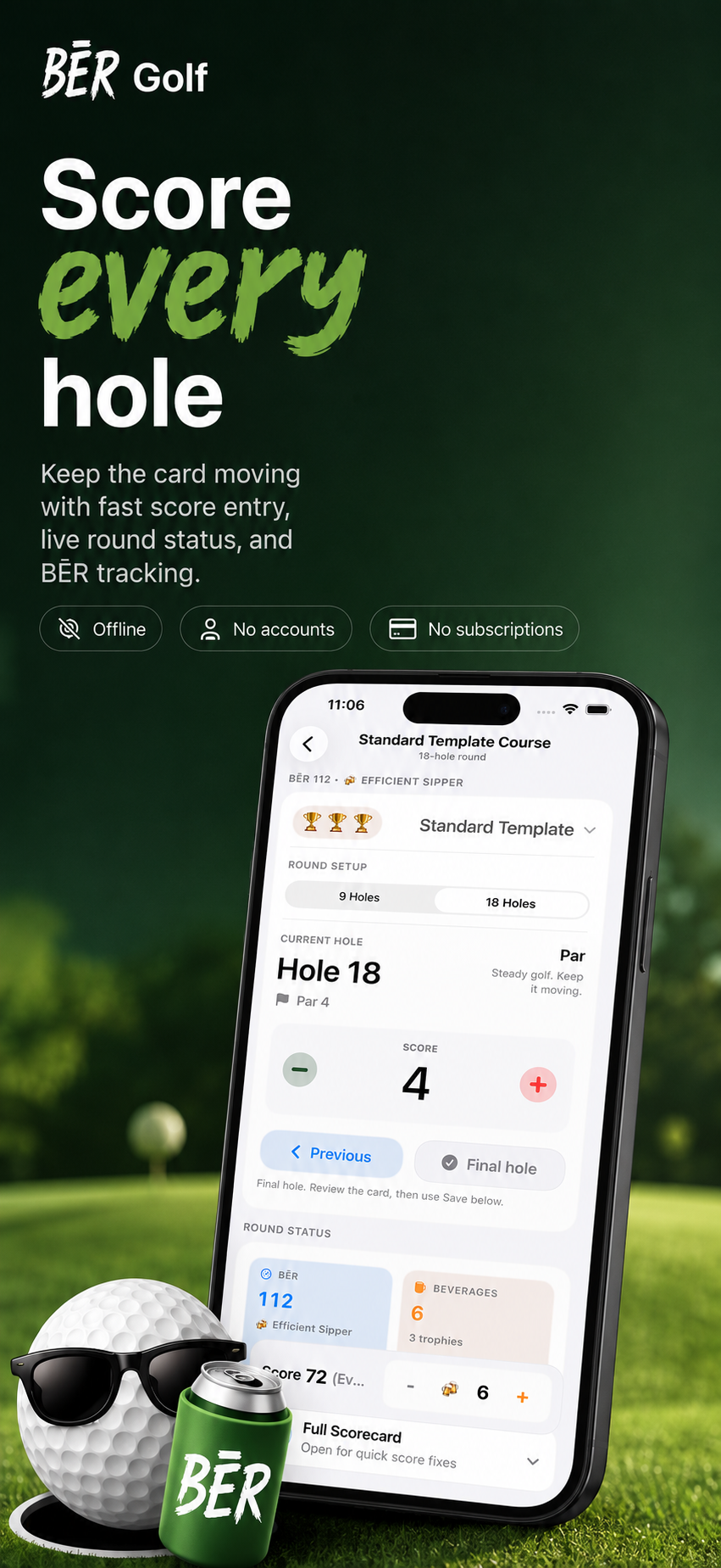 Score every hole promotional screenshot